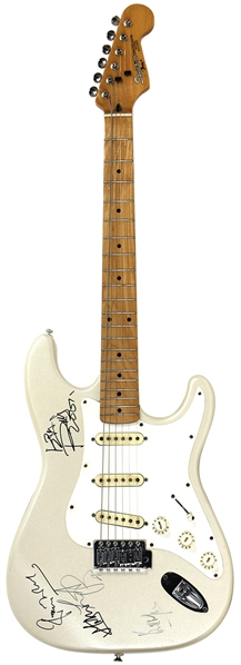 The Rolling Stones Band Signed Squire Guitar On The Body! (REAL)