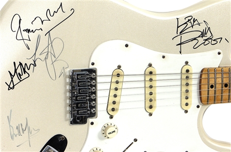 The Rolling Stones Band Signed Squire Guitar On The Body! (REAL)