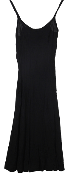 Barbra Streisand Owned Black Crinkle Sundress