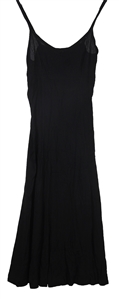 Barbra Streisand Owned Black Crinkle Sundress