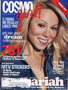 Mariah Carey Signed Cosmo Girl! Magazine Cover
