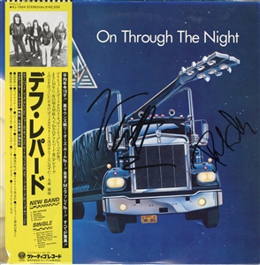 Def Leppard Joe Elliott & Phil Collen Signed “On Through The Night" Album
