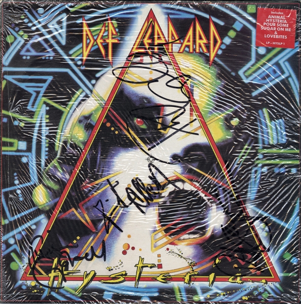 Def Leppard Signed “Hysteria" Album