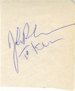 John Bonham Signed Cut (Beckett)