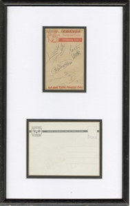 The Rolling Stones Signed Coates Somerset Cider Shopping List With Brian Jones (Beckett)