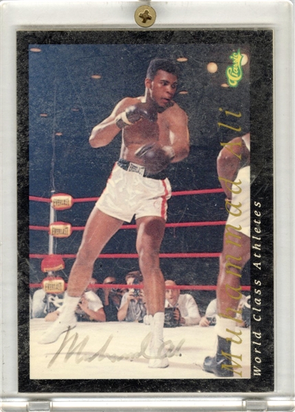 1992 Classic Muhammad Ali Signed World Class Athletes