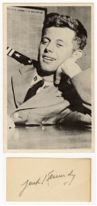 John F Kennedy Early Signed Cut