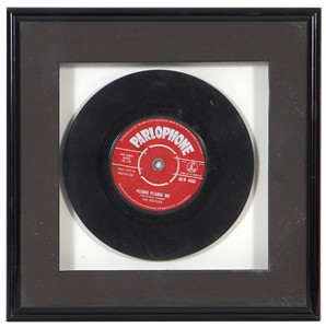 The Beatles John Lennon & George Harrison Signed First Pressing Of “Please Please Me" Record (REAL)