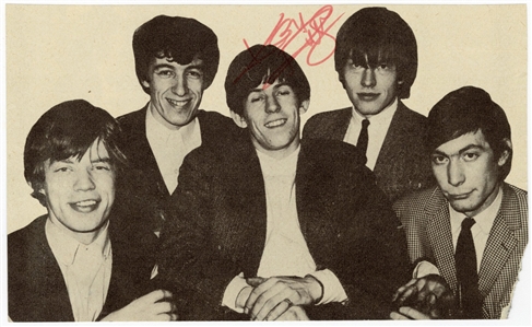Keith Richards Signed Magazine Photograph (JSA)