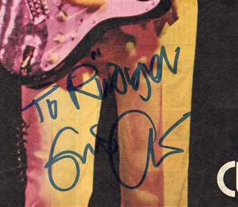 Eric Clapton Signed Bravo Oversized Magazine Fold-Out Photograph (REAL)