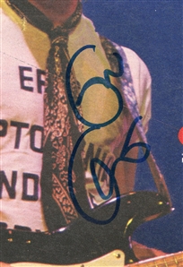 Eric Clapton Signed Magazine Fold-Out Photograph (REAL)