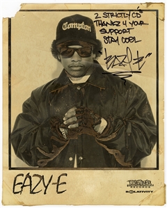 Eazy-E Signed Original Publicity Photograph (JSA)