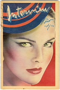 Andy Warhol Signed Interview Magazine Nov 1978 Carole Bouquet Cover (JSA)