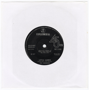 The Yardbirds Fully Signed “Little Games / Puzzles 45 Record Sleeve With Jimmy Page (REAL)