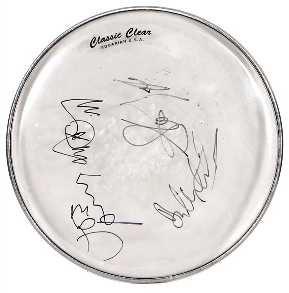 Aerosmith Stage Used & Signed Drumhead (REAL)