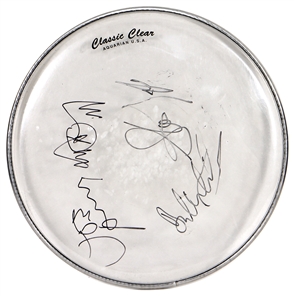 Aerosmith Stage Used & Signed Drumhead (REAL)