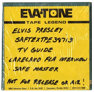 Elvis Presley Original Master Tape of 8/6/1956 TV Guide Interview For Eva-Tone Soundsheet “Elvis Speaks”