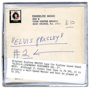 Elvis Presley Original Master Tape For Eva-Tone Soundsheet “Elvis-A Legendary Performer Vol. 2”