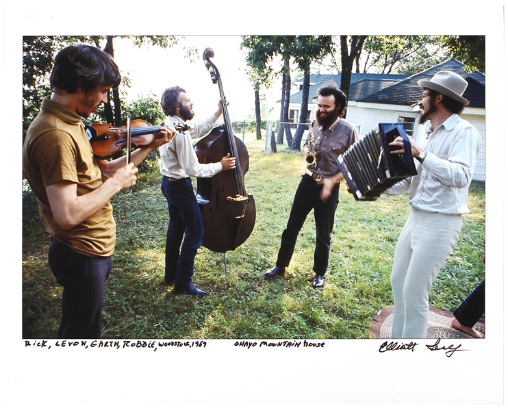 The Band 1969 Woodstock Original Signed Elliott Landy Oversized 17 x 22 Print