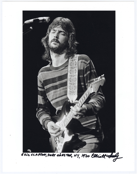 Eric Clapton 1970 Original Signed Elliott Landy Oversized 11 x 14 Fine Art Photograph Print