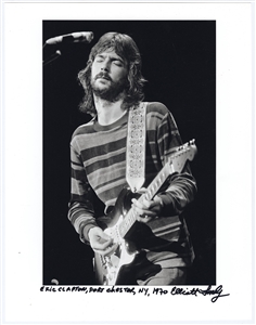 Eric Clapton 1970 Original Signed Elliott Landy Oversized 11 x 14 Fine Art Photograph Print