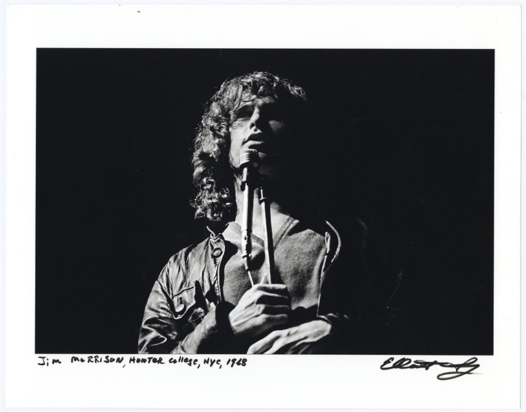 Jim Morrison 1968 Original Signed Elliott Landy Oversized 11 x 14 Fine Art Photograph Print