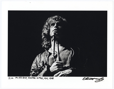 Jim Morrison 1968 Original Signed Elliott Landy Oversized 11 x 14 Fine Art Photograph Print