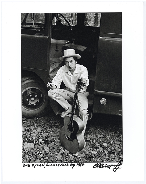 Bob Dylan 1968 Original Signed Elliott Landy Oversized 11 x 14 Fine Art Photograph Print