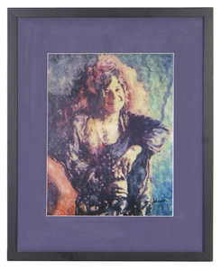 Janis Joplin Color Giclee Signed by Artist Doug Johnson