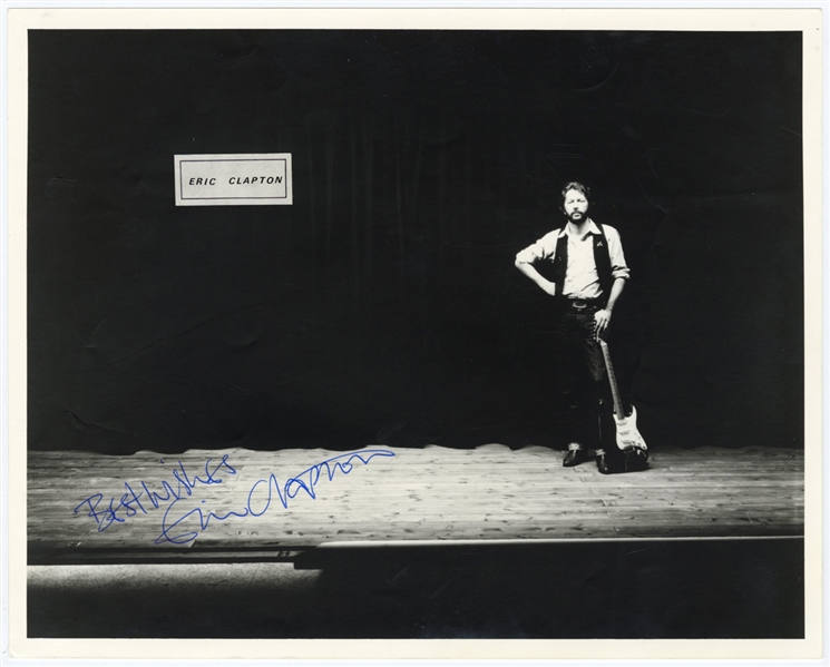 Eric Clapton Vintage Signed Photograph (JSA)