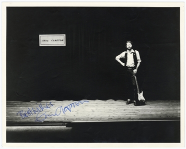Eric Clapton Vintage Signed Photograph (JSA)