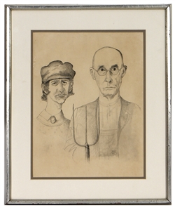 Ringo Starr “American Gothic" Inspired Original Artwork