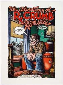 Robert Crumb Signed “The Adventures of R. Crumb Himself" Limited Serigraph #86/190 (Wildwood Serigraph, 1995)