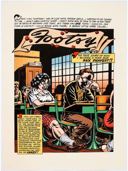 Robert Crumb “Footsy" Signed Limited Edition Serigraph Print #109/200 (Wildwood Serigraphs, 1994)