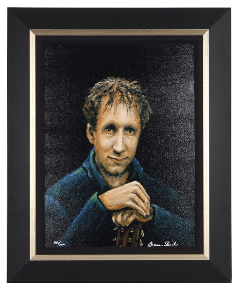 Pete Townshend Giclee on Canvas Signed by Grace Slick