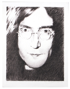 John Lennon Limited Edition Serigraphs (2) Signed by Artist Stanley Mouse