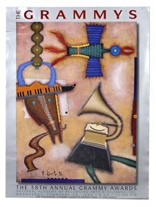 1996 38th Annual Grammy Award Poster and Art Ensemble