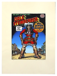 Robert Crumb Signed “Dale Steinberger The Jewish Cowgirl"Limited Serigraph #130/200 (Wildwood Serigraph, 2004)