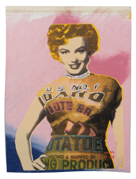 Marilyn Monroe Oil on Silkscreen Artworks Akin to Andy Warhol (2)