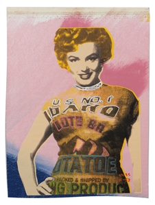 Marilyn Monroe Oil on Silkscreen Artworks Akin to Andy Warhol (2)