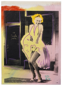 Marilyn Monroe Oil on Silkscreen Artworks Akin to Andy Warhol (2)