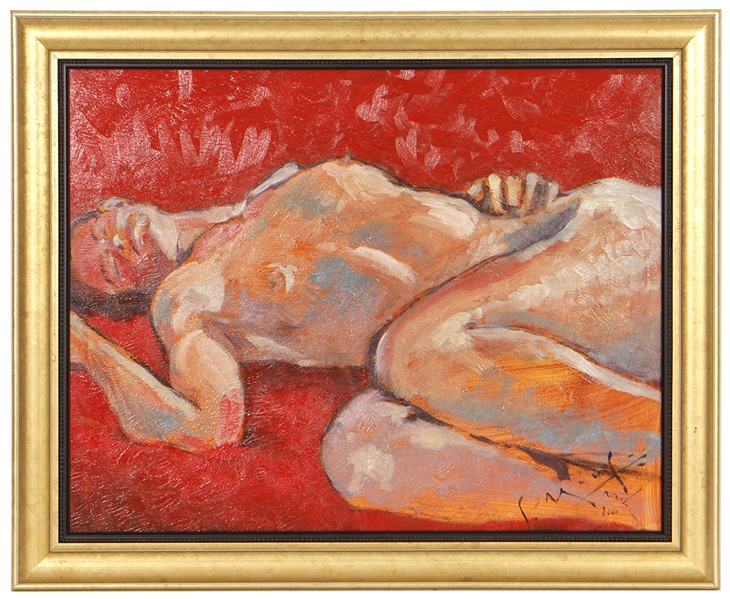 Stanley Mouse “Vermillion Nude" Original Oil Painting