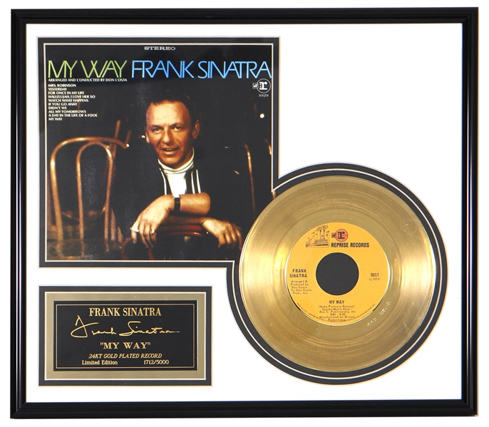 Frank Sinatra “My Way" Limited Edition Commemorative Gold Record