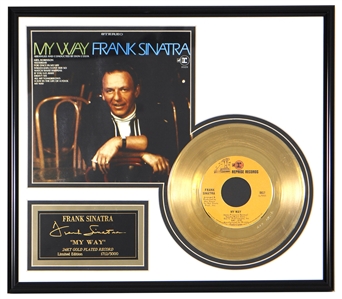 Frank Sinatra “My Way" Limited Edition Commemorative Gold Record