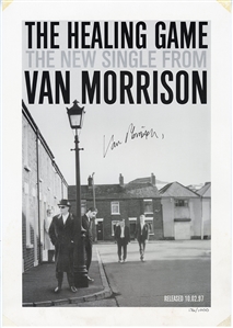 Van Morrison Signed “The Healing Game" Publicity Poster