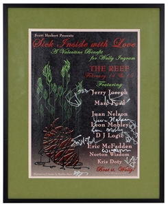 Autographed Benefit Poster For Drummer Wally Ingram
