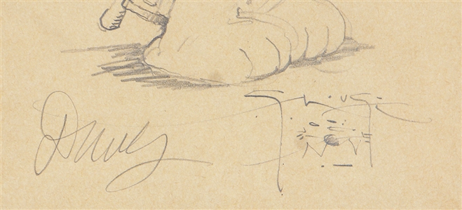 Stanley Mouse Signed Original Autographed David Grissom “Dawg Sketch