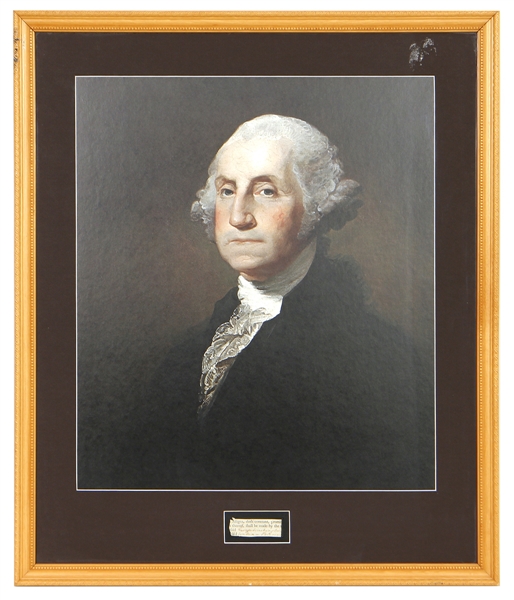 George Washington Full Signature From Clipped Document (JSA)