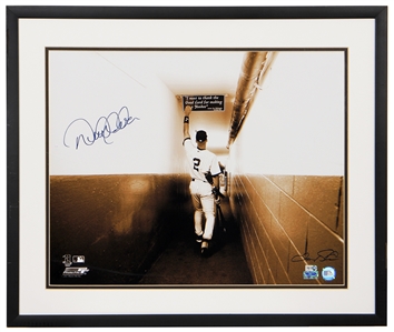 Derek Jeter Signed Yankees Tunnel Photo (MLB Authentication)