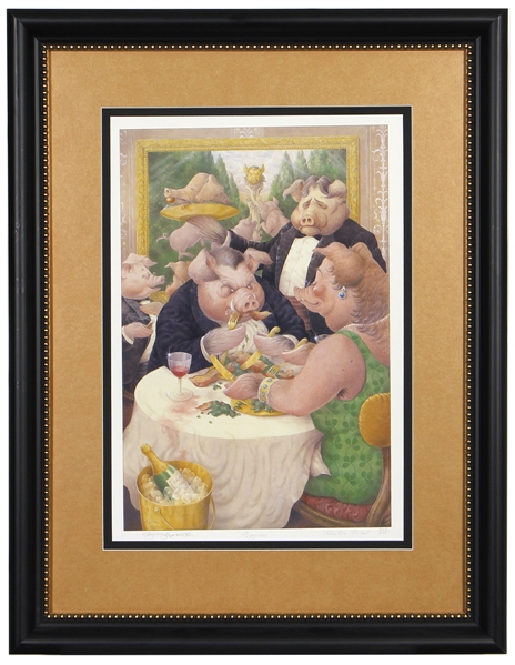 George Harrison & Keith West Signed "Piggies" Limited Edition Original Lithograph (365/850)